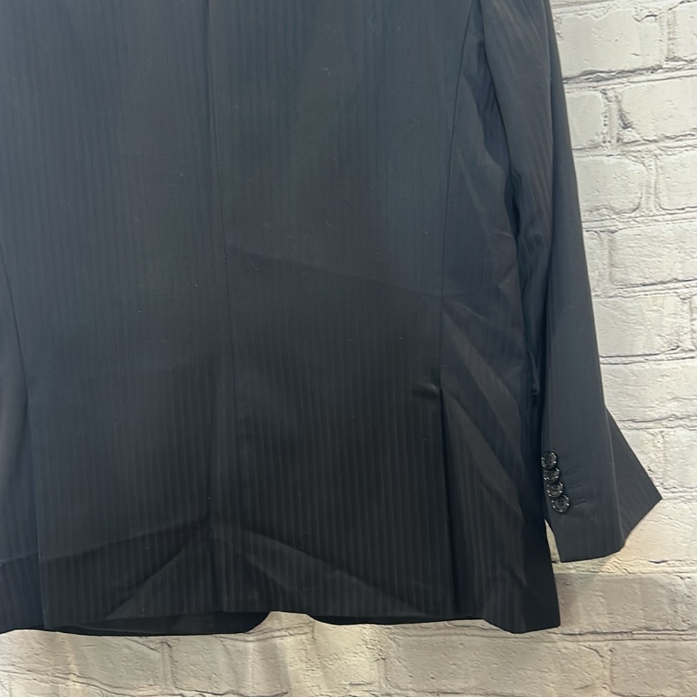 Genevie Uomo Black Men’s Suit Jacket Size 40R Excellent Condition - Picture 13 of 16